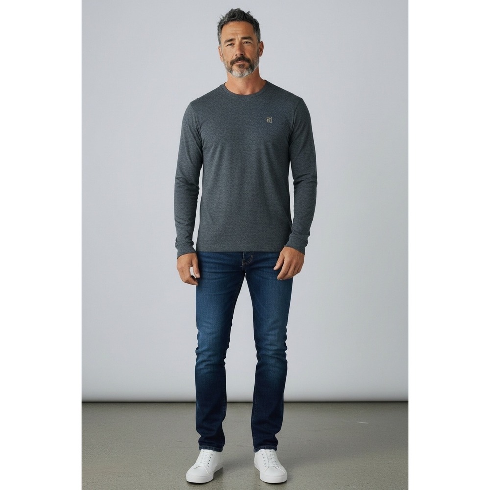 Avalanche Outdoor Supply Co Mens Long Sleeve T-Shirt Gray Heather CAM157U Sz M